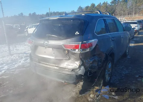 2014 Toyota Highlander Limited Platinum V6 z USA, uszkodzony, nr VIN 5TDDKRFH5ES033478